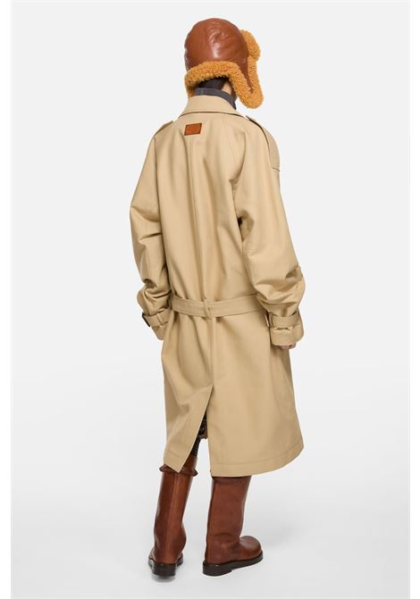 cappotto trench satin unisex beige ACNE STUDIOS | A90683AEK